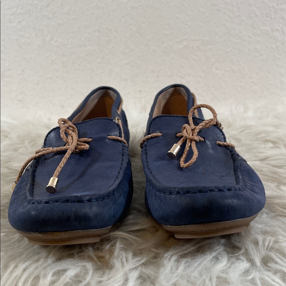 GEOX Respira Loafers Blue Round Toe Size 38 (7.5) - Picture 2 of 12